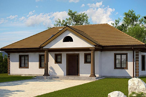 Рендер Z2 PLUS 12.76х16.85 м, площадью 274.2 м2. Цена строительства дома по проекту Z2 PLUS от 8 226 000 рублей